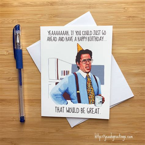Funny That Would Be Great Birthday Card Co Worker Etsy