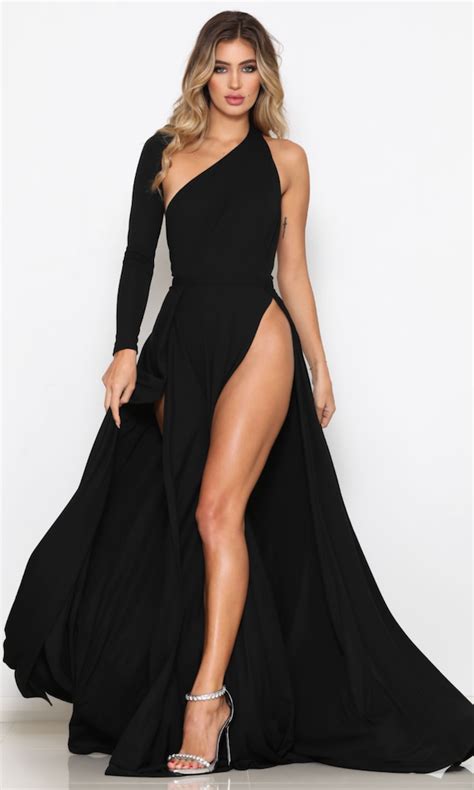 abyss by abby iconic gown black revealing dresses fashion prom dresses with pockets