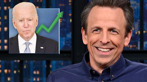 Watch Late Night With Seth Meyers Highlight Biden S Approval Rating
