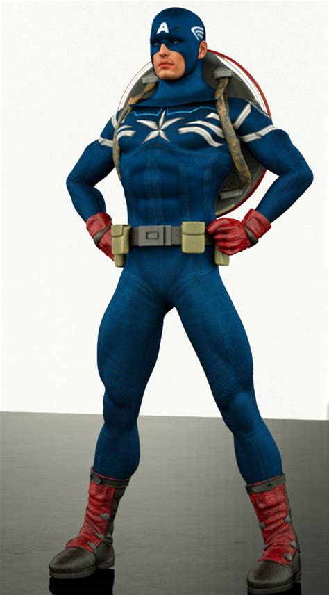 Captain America 2nd Skin Textures For M4 By Hiram67 On Deviantart