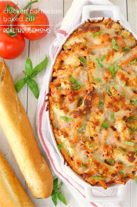 Chicken Parmesan Baked Ziti ⋆ Real Housemoms