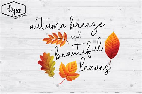 Autumn Breeze And Beautiful Leaves By Diyxe Thehungryjpeg