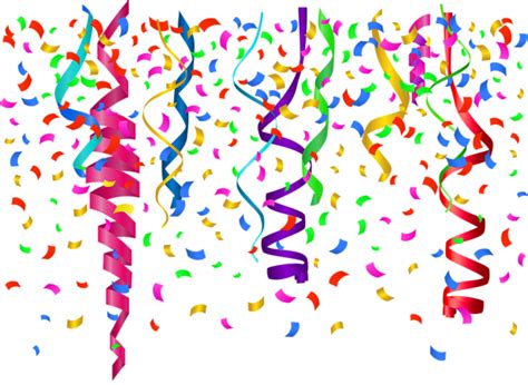 Birthday Confetti Background Png