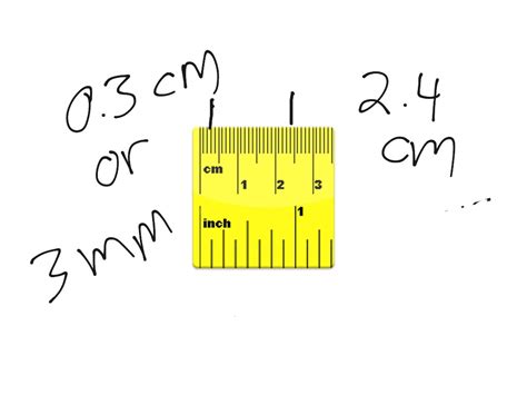 Reading A Measuring Tape Cm Math Measurment Showme