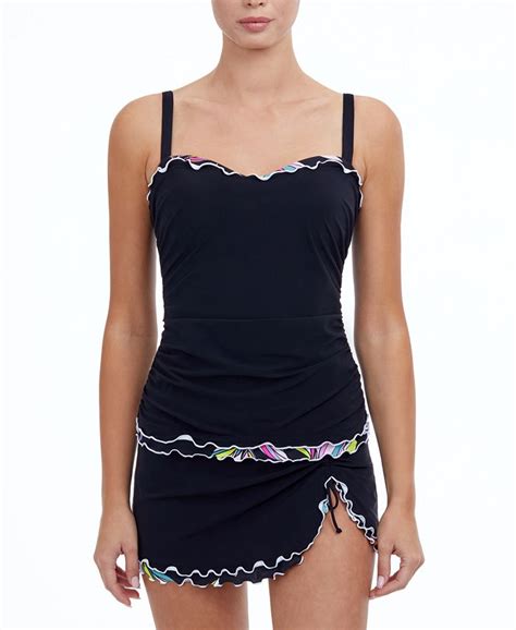 Profile By Gottex Monaco D Cup Tankini Top And Skirted Bottom Created