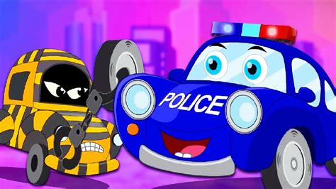 Police Car Ralph And Rocky Cars Cartoon Video For Kids Youtube