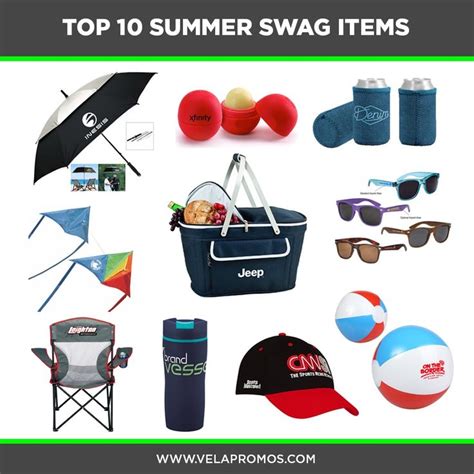 Top 10 Summer Promotional Products And Swag With Vela Promos