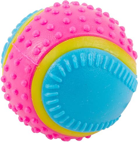 Ethical Pet Sensory Ball Tough Dog Chew Toy Color Varies 25 In