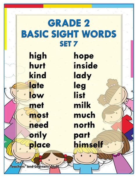 BASIC SIGHT WORDS (Grade 2) Free Download - DepEd Click