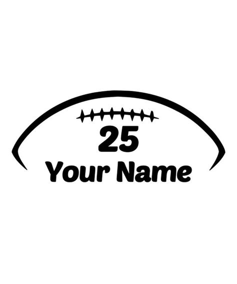 Custom Personalized Football Decal Sticker 24 By Decalsource