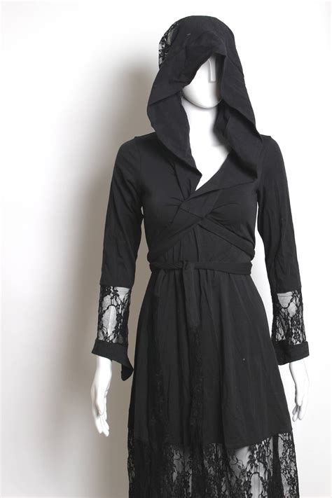 Black Goddess Robe Black Loose Dress Wiccan Robe Pagan Etsy Canada