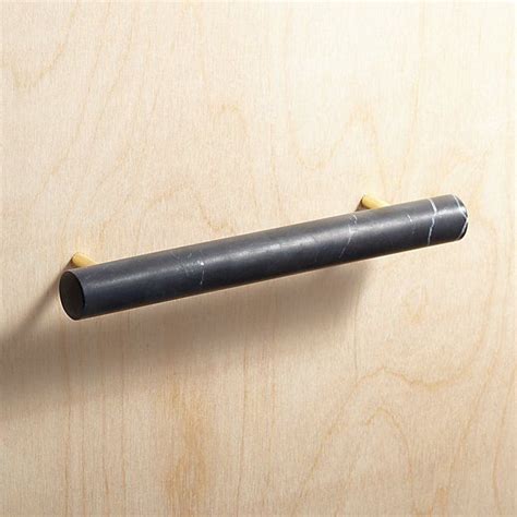 Opt for glass to see what's inside, or stow everything away in ceramic ones instead. Black Marble Handles | CB2 | Black marble, Bathroom vanity ...