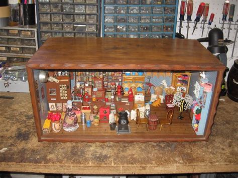 Early Antique Dollhouse Miniature General Store Diorama Loaded
