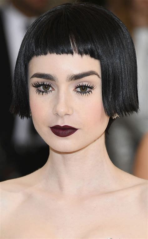 Lily Collins From The Best Celebrity Bangs E News Uk