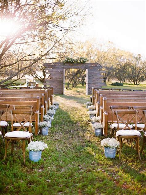 15 Ideas To Steal From These Rustic Wedding Aisles Wedding Aisle
