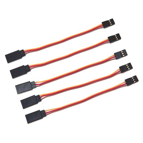 Male To Female Servo Extension Cable 26awg Jr Style 5 Pcs