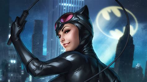 Download Bat Signal Dc Comics Comic Catwoman Hd Wallpaper