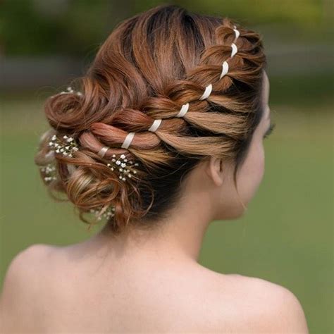 Easy updo for medium hair with a chain braid the chain braid is a totally cool twist on the typical french braid. 15 Pretty Updos for Medium Length Hair