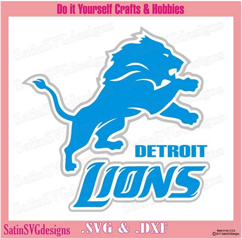 Detroit Lions Logo Design1 Svg Files Cricut Silhouette Studio