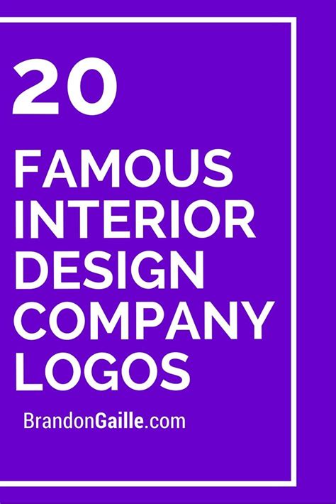 20 Famous Interior Design Company Logos Interior Design Companies