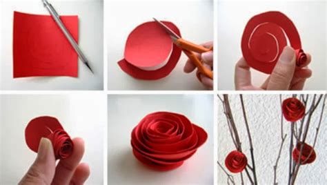 Cara Membuat Bunga Mawar Cantik Dari KertasKreasi Dan Kerajinan