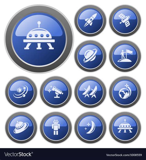 Space Buttons Royalty Free Vector Image Vectorstock