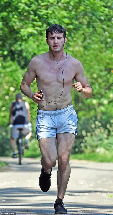 Heartthrob Paul Mescal Is Spotted On A Shirtless Jog Wearing His Famous