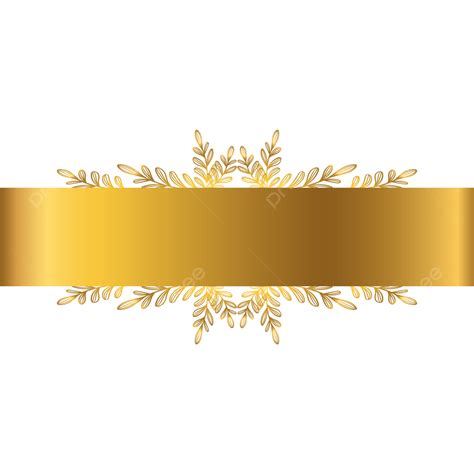 Banner Gold Luxury With Flower Undangan Emas Banner Gold Luxury