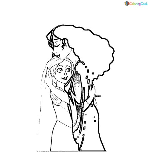 Mother Gothel Drawing Coloring Pages Coloring Cool