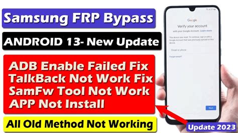 Samsung FRP Bypass Enable ADB Failed Method Not Working