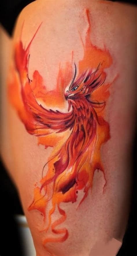40 Watercolor Phoenix Tattoo Ideas Kulturaupice