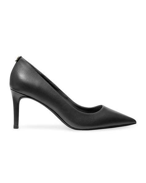 Michael Michael Kors Alina 75mm Leather Pointed Toe Pumps In Black Lyst