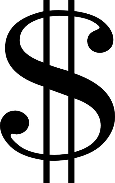 Black Dollar Sign Clip Art At Vector Clip Art Online