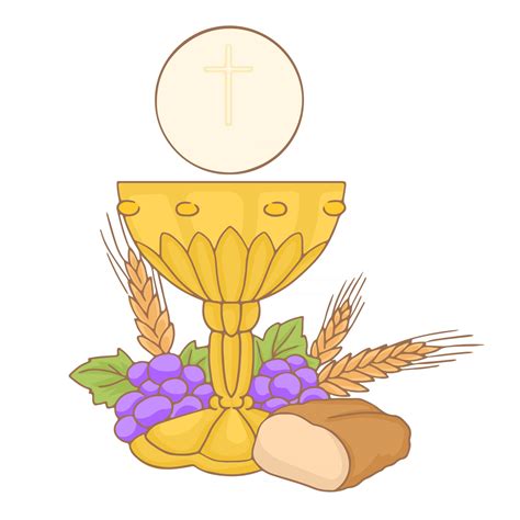 Cup And Host Of The Catholic Religion 3546271 Vector Art At Vecteezy