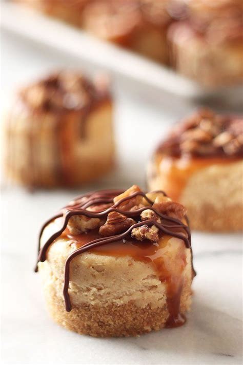 These Lasted Minutes Everyone Loved Them Mini Turtle Cheesecakes