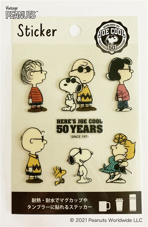 【楽天市場】【送料無料】スヌーピー ウッドストック ピーナッツ Peanuts Snoopyandfriends 50th ステッカー Joe