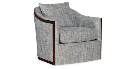 Hf Custom 4120 Living Room Coco Exposed Wood Swivel Chair