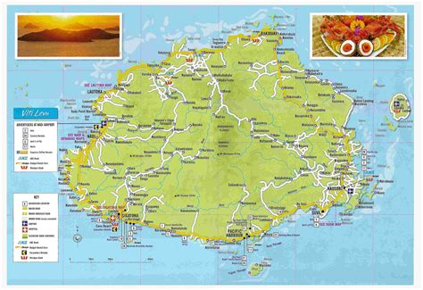 Fiji Physical Map