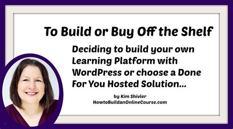 Should You Build Your Own Learning Platform Or Use A Done For You