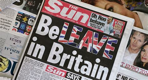 But the tabloids are a vital part of british life. UK's Best-Selling Tabloid Backing Brexit to Sway Public ...