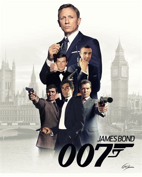 Every James Bond James Bond Actors James Bond Theme James Bond