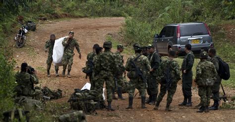 Killing Of 10 Soldiers Deals A Setback To Colombian Peace Talks With Farc Rebels The New York