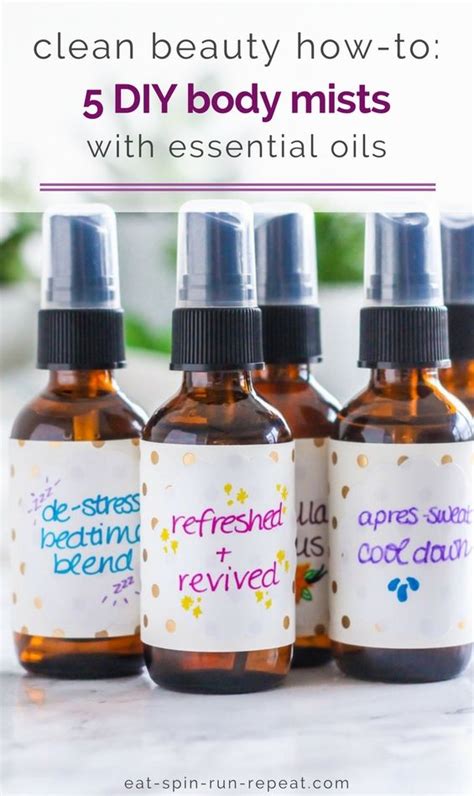 Clean Beauty How To 5 Diy Body Mists With Essential Oils My Fresh