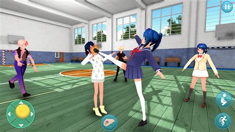 anime school girl 3d japanese life simulator game apk do pobrania na androida