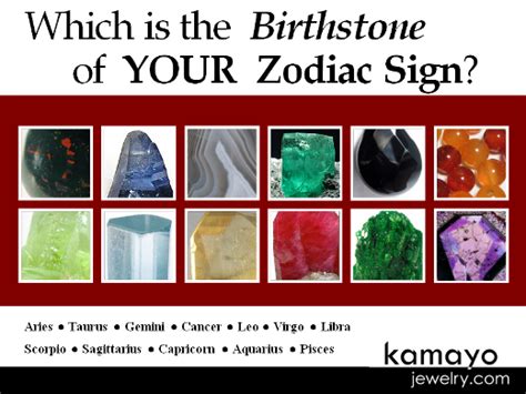 Birthstones By Zodiac Sign