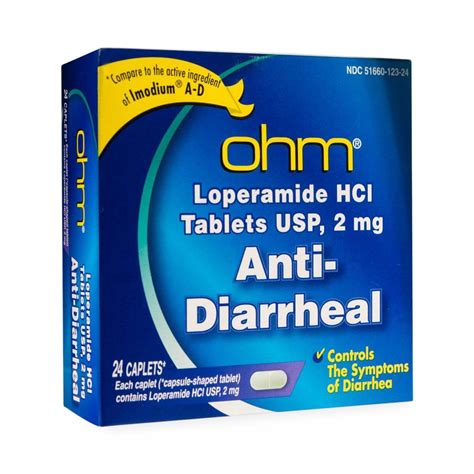Anti Diarrhea Caplets Loperamide 2mg 24ct Hsa Depot