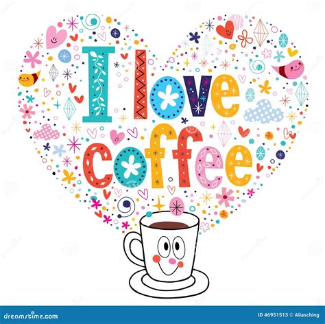 I Love Coffee Stock Vector Illustration Of Break Mascot 46951513
