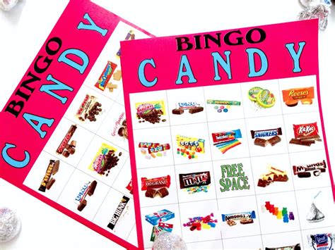 Candy Themed Bingo Cards Free Printable

