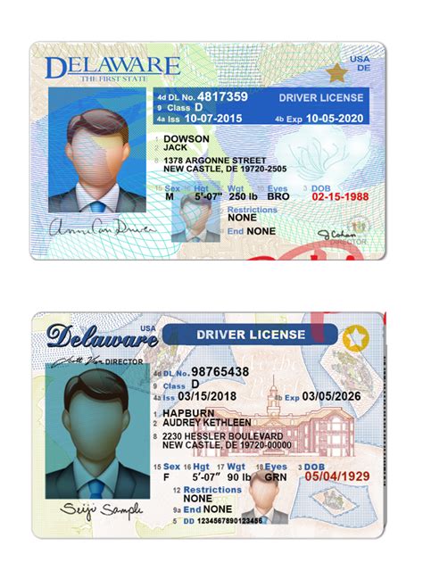 Delaware Driver License Psd Template Multi Version Webchinhto