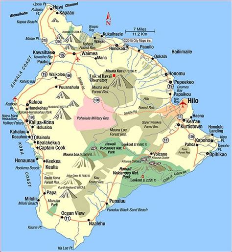 Map Of Hawaii Island Driving Guide Big Island Hawaii Hawaii Island